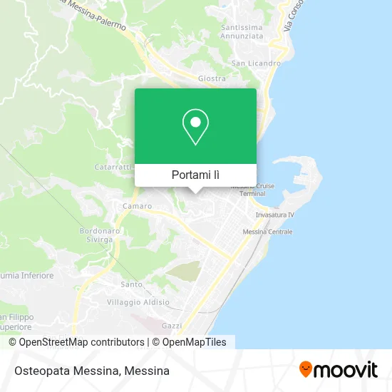 Mappa Osteopata Messina