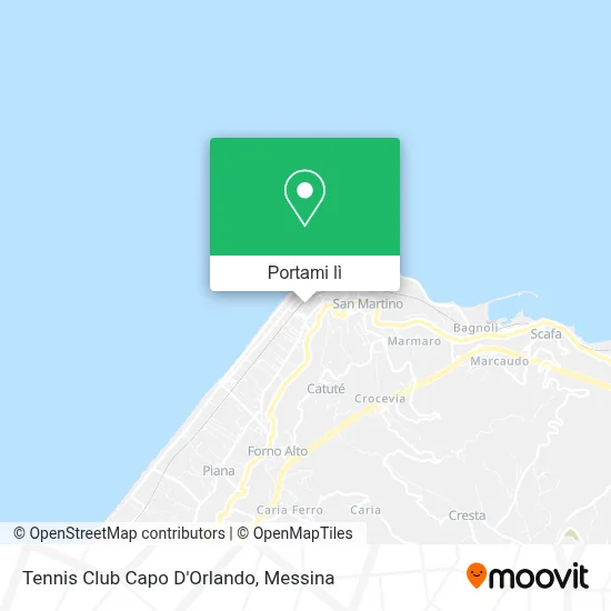 Mappa Tennis Club Capo D'Orlando