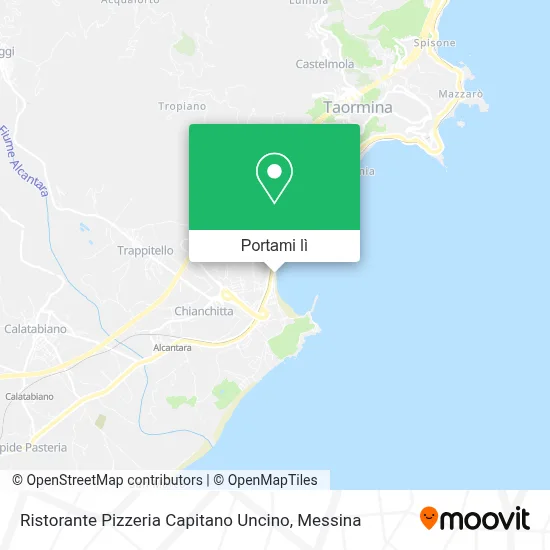 Mappa Ristorante Pizzeria Capitano Uncino