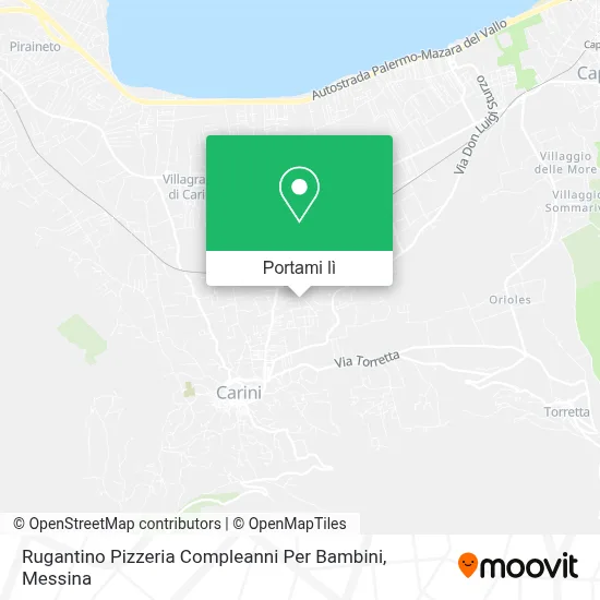 Mappa Rugantino Pizzeria Compleanni Per Bambini