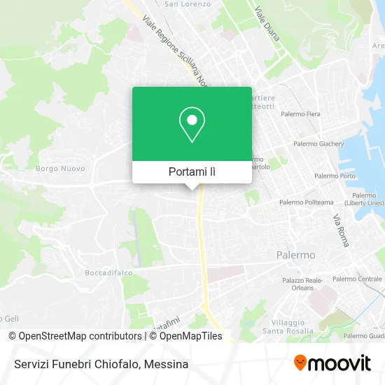 Mappa Servizi Funebri Chiofalo
