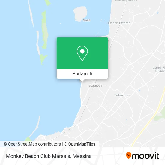 Mappa Monkey Beach Club Marsala