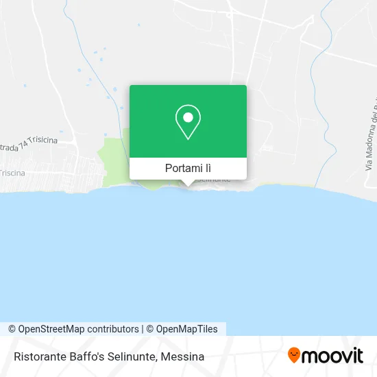 Mappa Ristorante Baffo's Selinunte