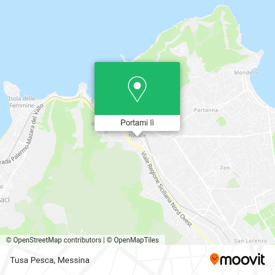 Mappa Tusa Pesca
