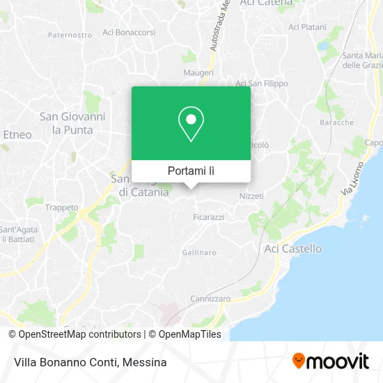 Mappa Villa Bonanno Conti