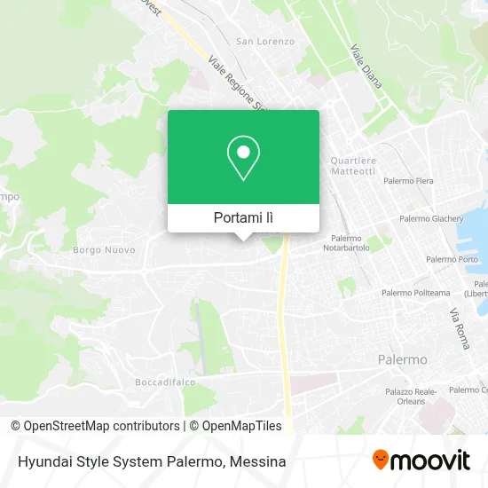 Mappa Hyundai Style System Palermo