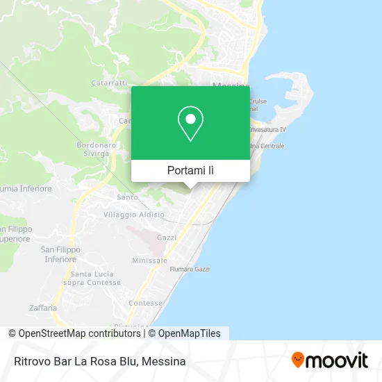 Mappa Ritrovo Bar La Rosa Blu