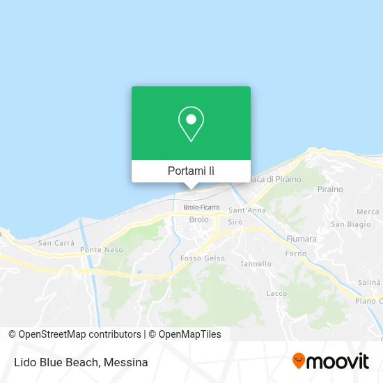Mappa Lido Blue Beach