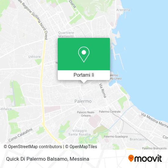 Mappa Quick Di Palermo Balsamo