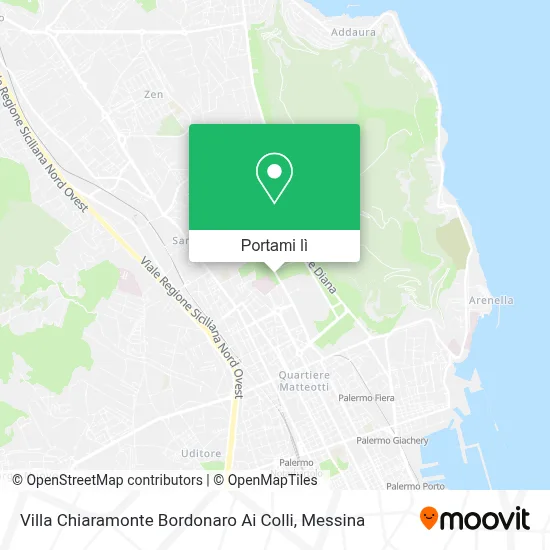 Mappa Villa Chiaramonte Bordonaro Ai Colli