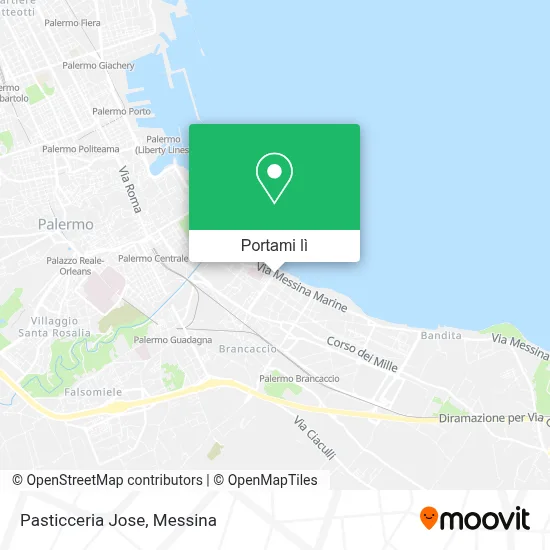 Mappa Pasticceria Jose