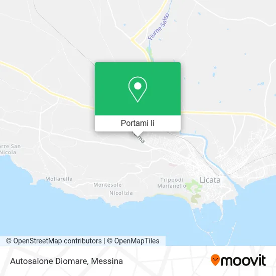 Mappa Autosalone Diomare