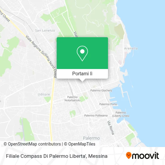 Mappa Filiale Compass Di Palermo Liberta'