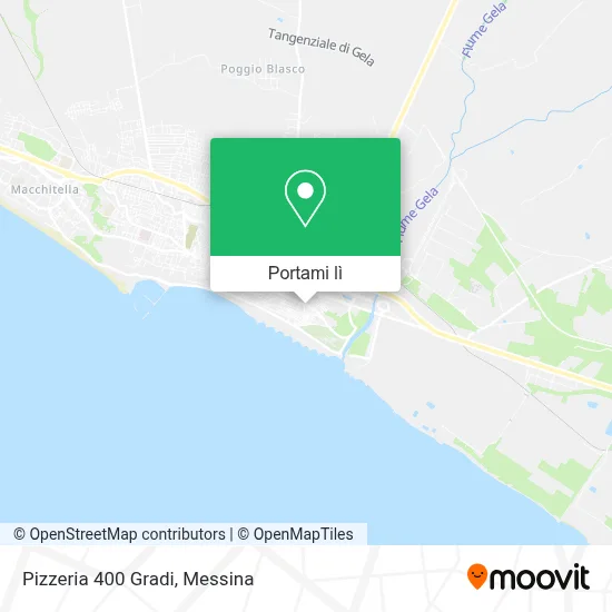 Mappa Pizzeria 400 Gradi