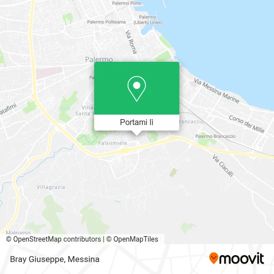 Mappa Bray Giuseppe