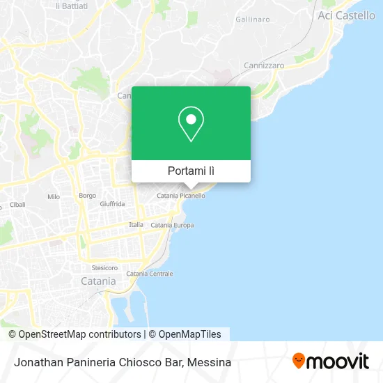 Mappa Jonathan Panineria Chiosco Bar