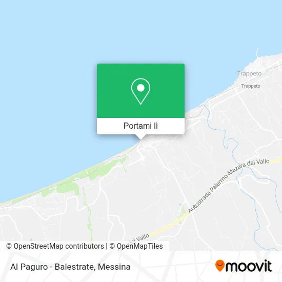 Mappa Al Paguro - Balestrate