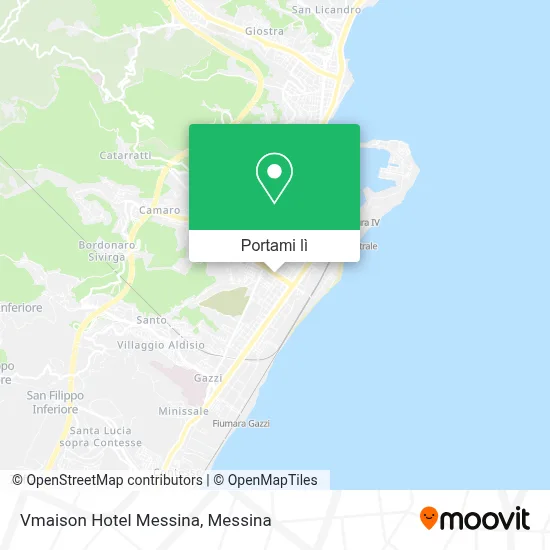 Mappa Vmaison Hotel Messina