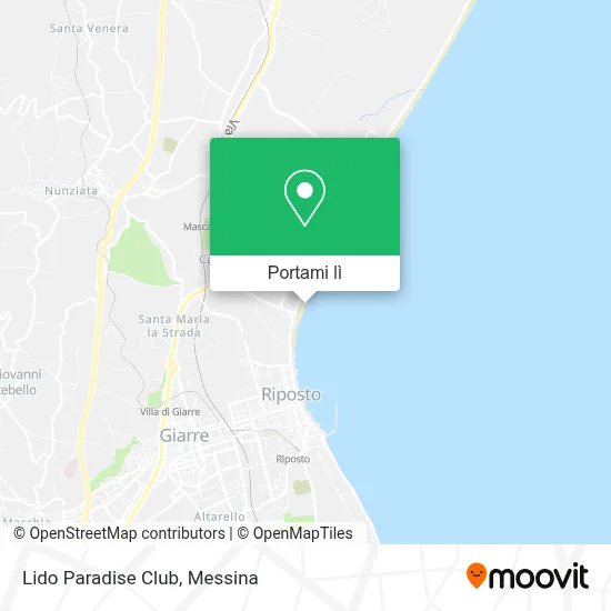 Mappa Lido Paradise Club