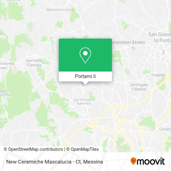 Mappa New Ceramiche Mascalucia - Ct