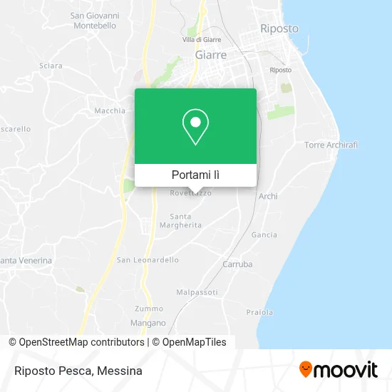 Mappa Riposto Pesca