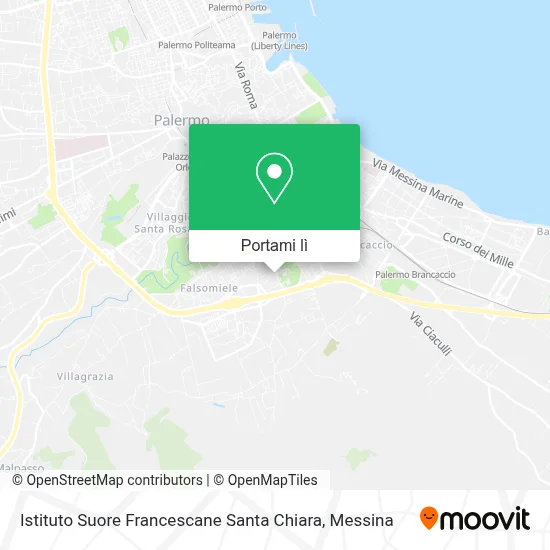 Mappa Istituto Suore Francescane Santa Chiara