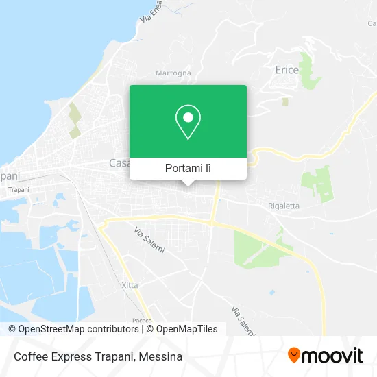Mappa Coffee Express Trapani