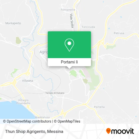 Mappa Thun Shop Agrigento