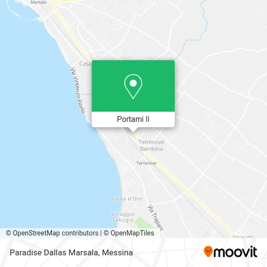 Mappa Paradise Dallas Marsala