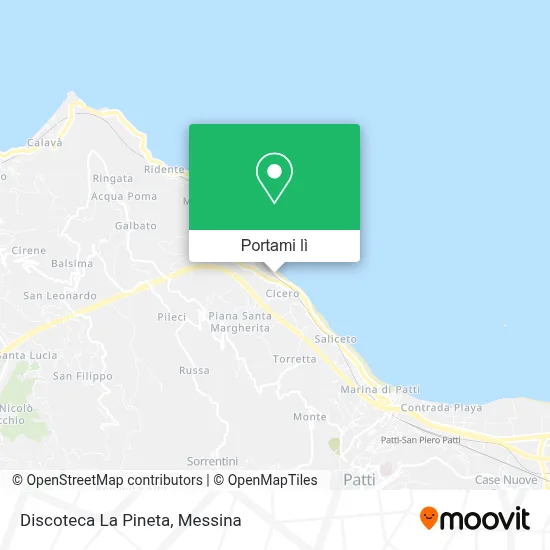 Mappa Discoteca La Pineta