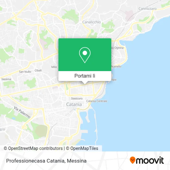 Mappa Professionecasa Catania