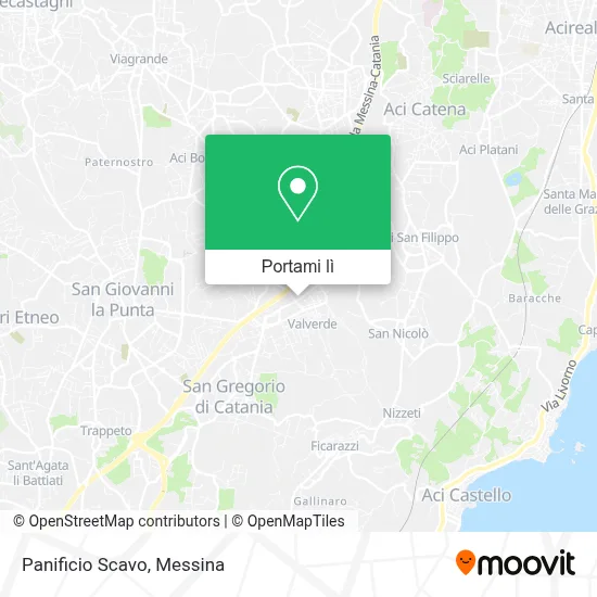 Mappa Panificio Scavo
