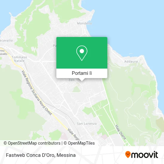 Mappa Fastweb Conca D’Oro