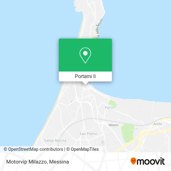 Mappa Motorvip Milazzo