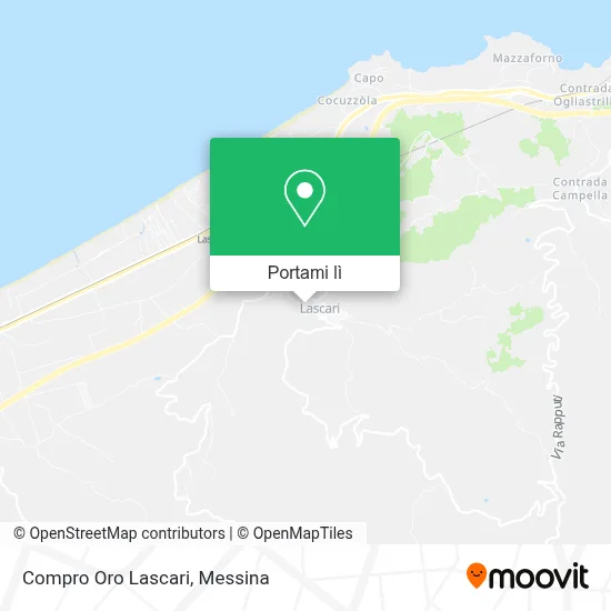 Mappa Compro Oro Lascari
