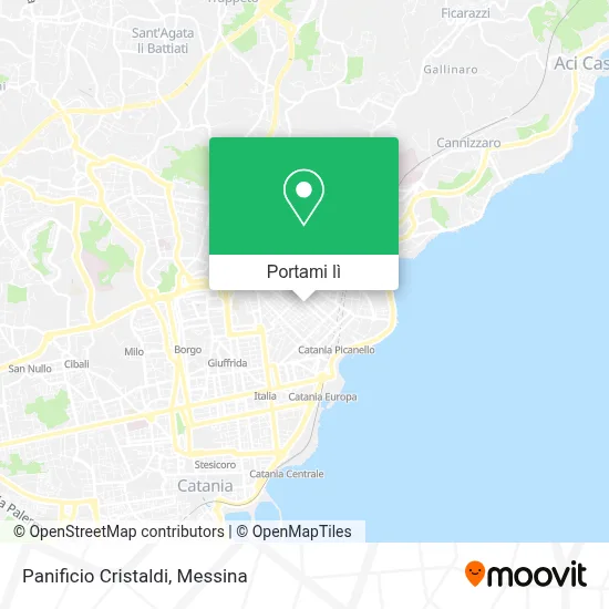 Mappa Panificio Cristaldi