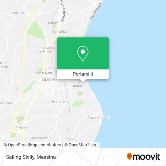 Mappa Sailing Sicily
