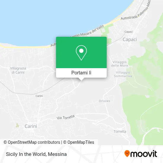 Mappa Sicily In the World