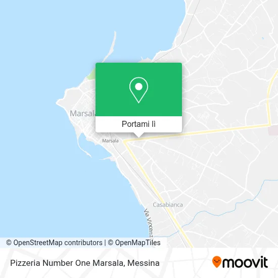 Mappa Pizzeria Number One Marsala