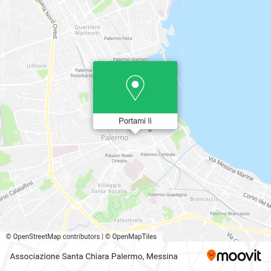 Mappa Associazione Santa Chiara Palermo
