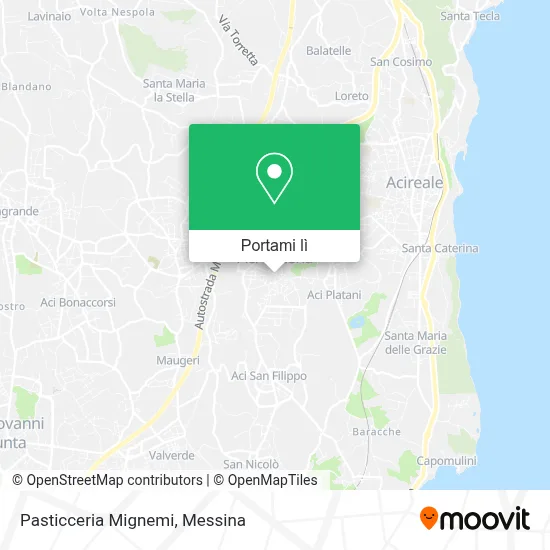 Mappa Pasticceria Mignemi