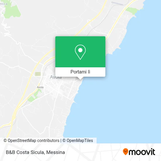 Mappa B&B Costa Sicula