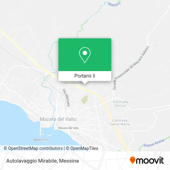 Mappa Autolavaggio Mirabile