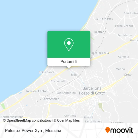 Mappa Palestra Power Gym