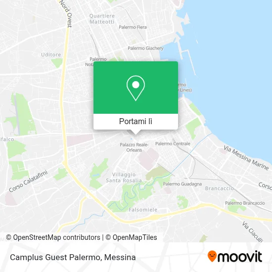 Mappa Camplus Guest Palermo