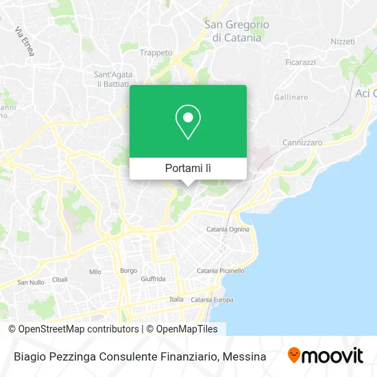 Mappa Biagio Pezzinga Consulente Finanziario