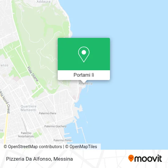 Mappa Pizzeria Da Alfonso