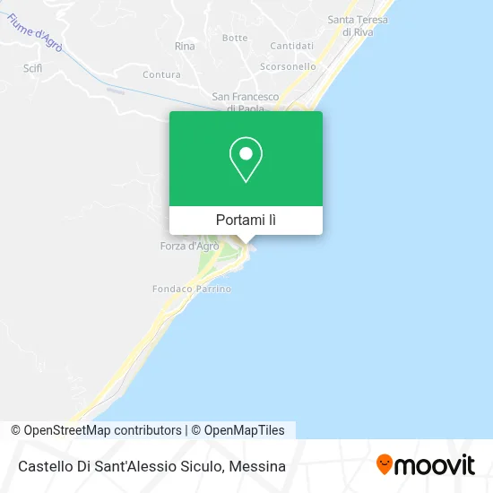 Mappa Castello Di Sant'Alessio Siculo