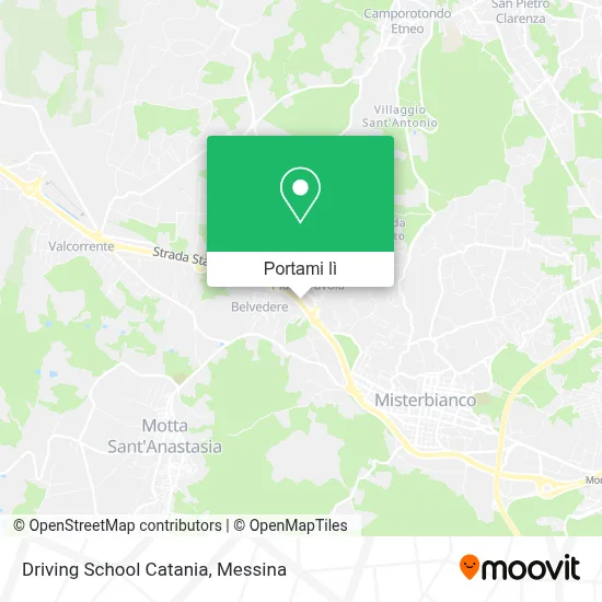 Mappa Driving School Catania