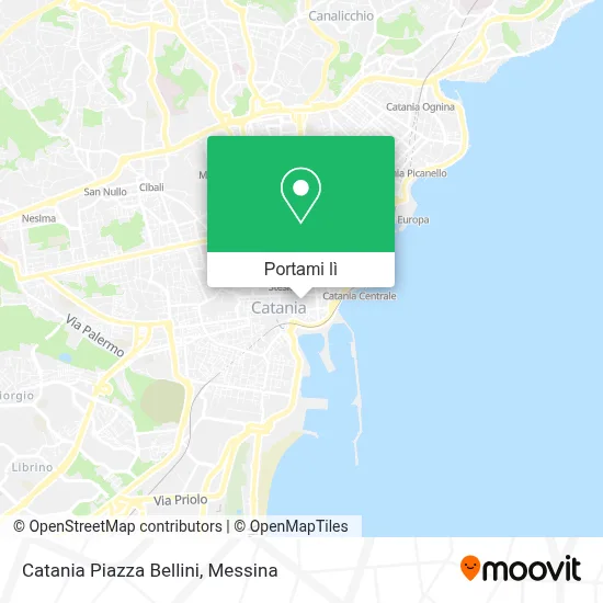 Mappa Catania Piazza Bellini